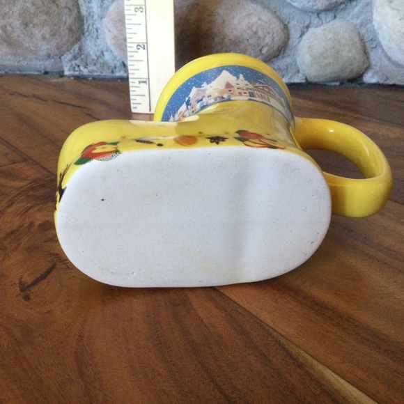 German Mulled Wine Yellow Gluh Wein Ceramic Mug - Picture 8 of 8